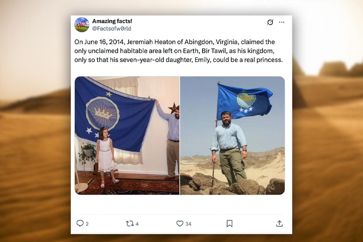 Triangel Bir Tawil: Edini kraj na svetu, ki ga nihče noče