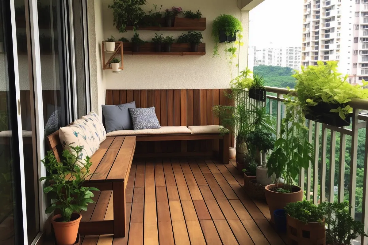 Spremenite majhen balkon v oazo brez velikih stroškov