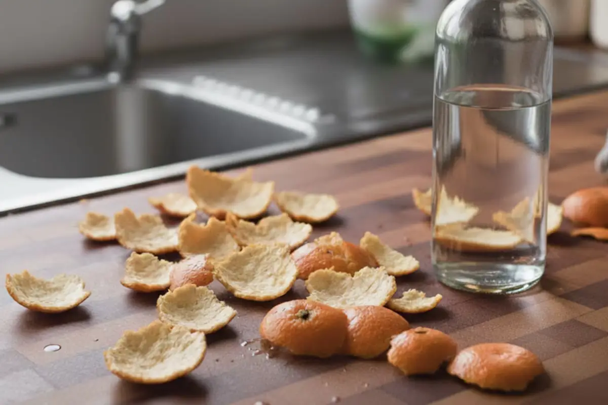 Mešanje lupin mandarine in alkohola: naravna rešitev za dom
