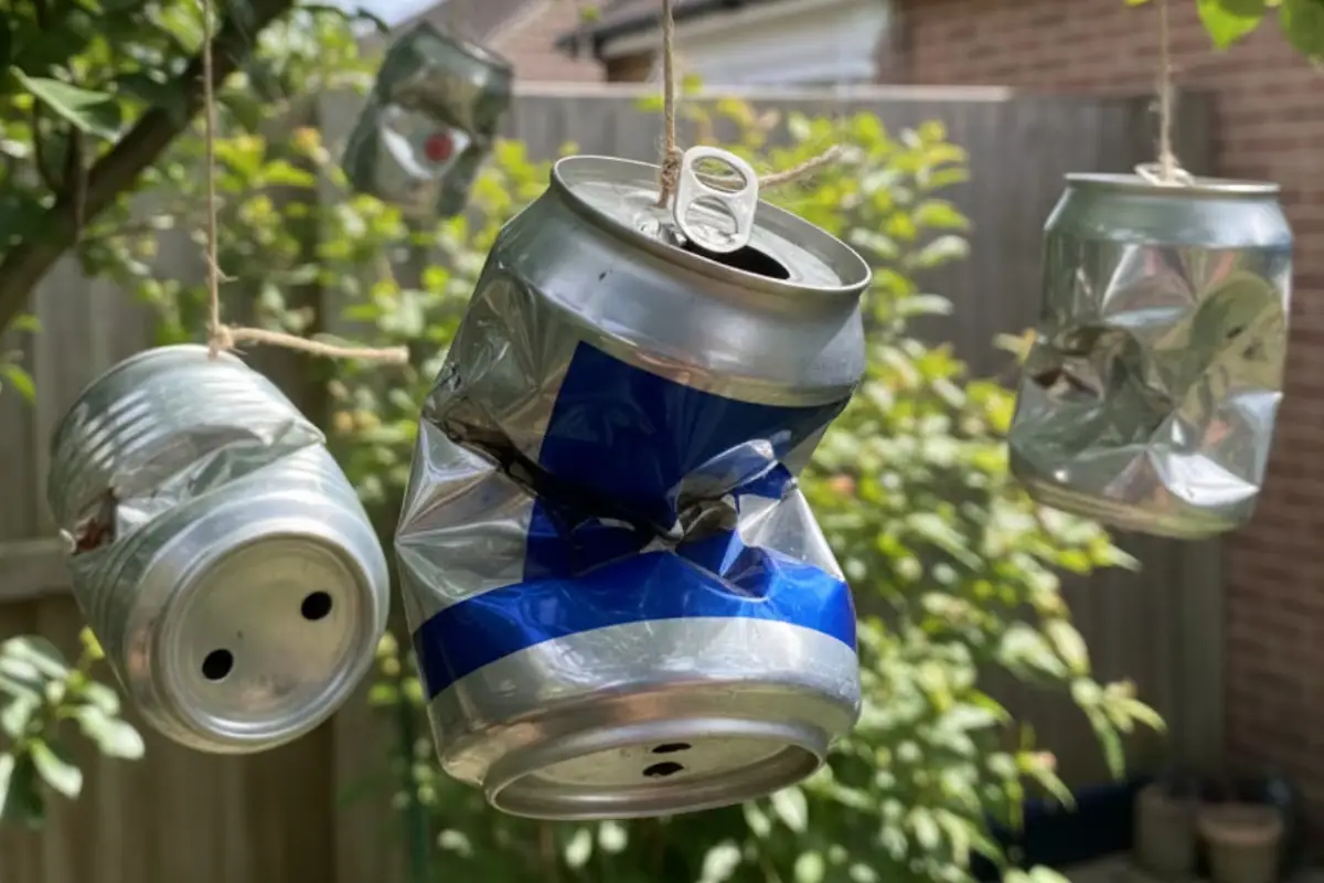 Aluminijaste pločevinke v vrtu: skrivnost za zaščito pred pticami in energijo