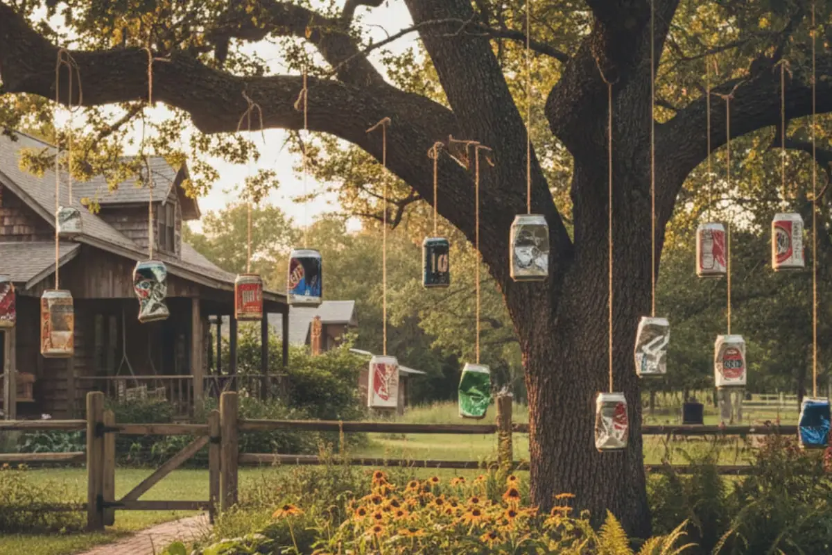 Aluminijaste pločevinke v vrtu: skrivnost za zaščito pred pticami in energijo