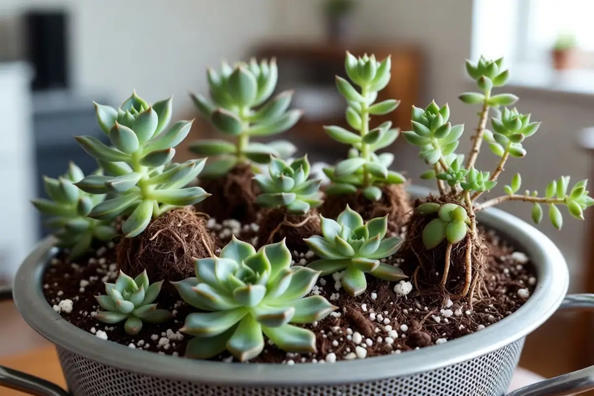 Kako iz starega kovinskega cedila narediti najbolj čudovito sukulento, ki bo živela leta 