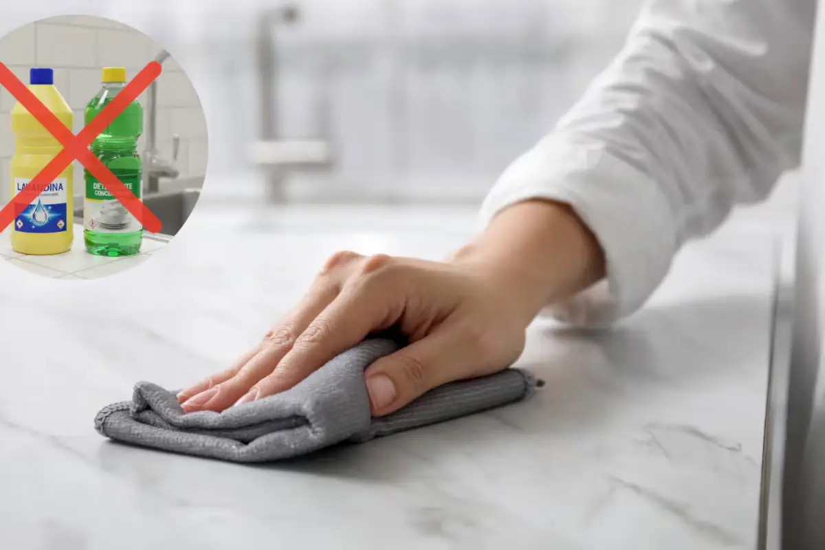 Brez belila in detergenta: kako s tremi sestavinami iz shrambe narediš kuhinjski pult sijoč kot ogledalo