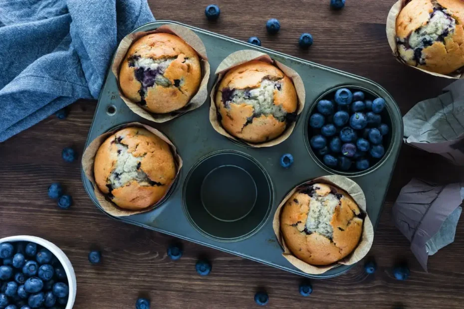 Muffini z borovnicami brez glutena: Visokoproteinski sladki užitek za telo in dušo