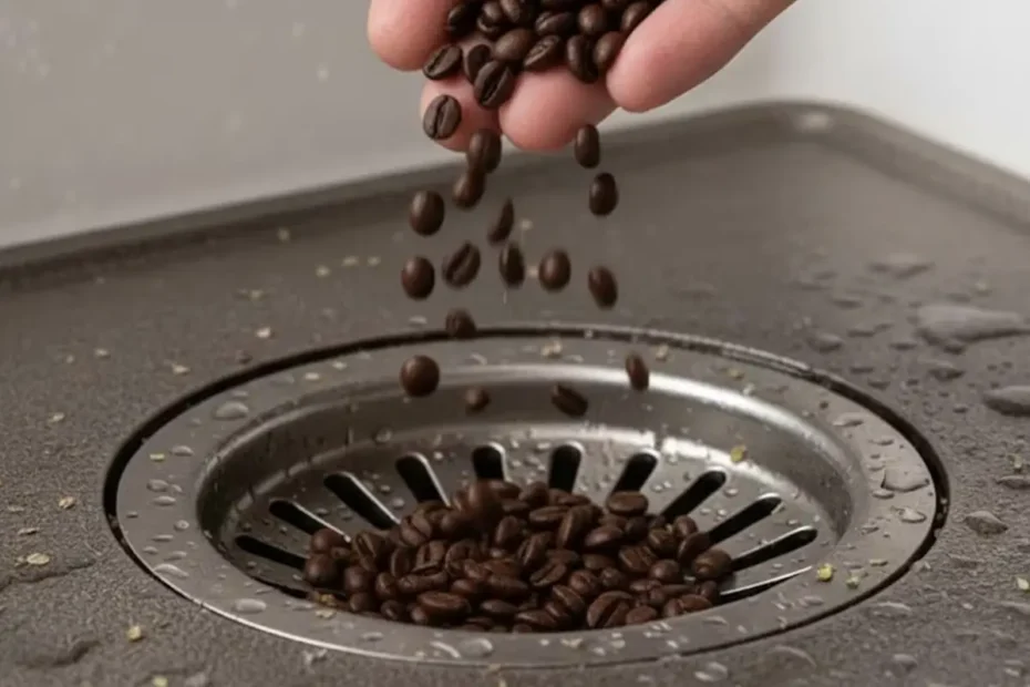 Zakaj v odtok mečejo kavna zrna? Naravni trik, ki cevi očisti in kuhinjo napolni s kavnim vonjem v manj kot minuti