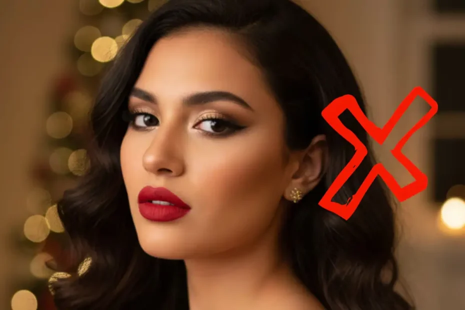 Poslovite se od rdeče šminke za božič: nova nude modna smernica za 2025, ki je elegantna in sodobna