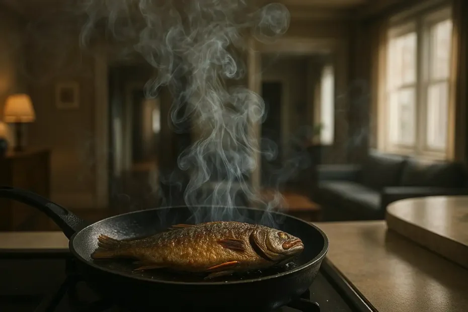 Preprost trik: kako hitro odpraviti vonj po ocvrti ribi med pripravo praznične večerje – dom spet svež